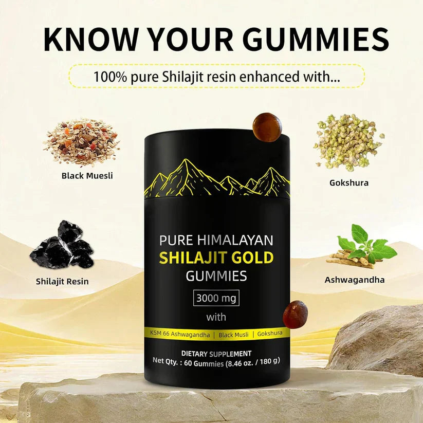 VIRAL Pure Himalayan Shilajit Gold Gummies
